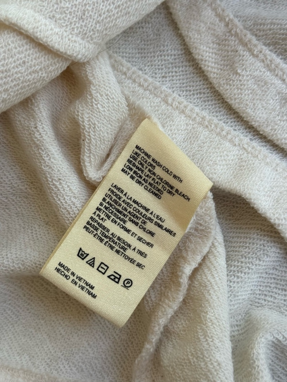 Anthropologie Pilcro Heather Cream Long-Sleeve Mockneck Corsette Sweatshirt - Picture 7 of 7